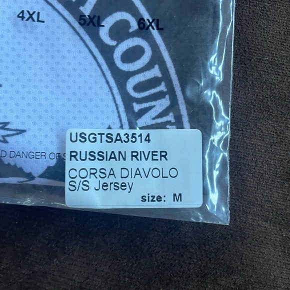 RUSSIAN RIVER BREWING Capo Cycling Jersey Mend Medium NEW with tags - Picture 3 of 7